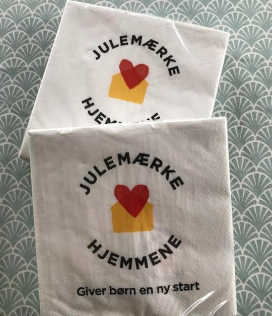 Servietter m. Julemærkehjemmene motiv